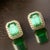 Green Natural Emerald Diamond Stud Earrings 14k Y Gold 1.85 TCW Certified For Sale - Image 8 of 14