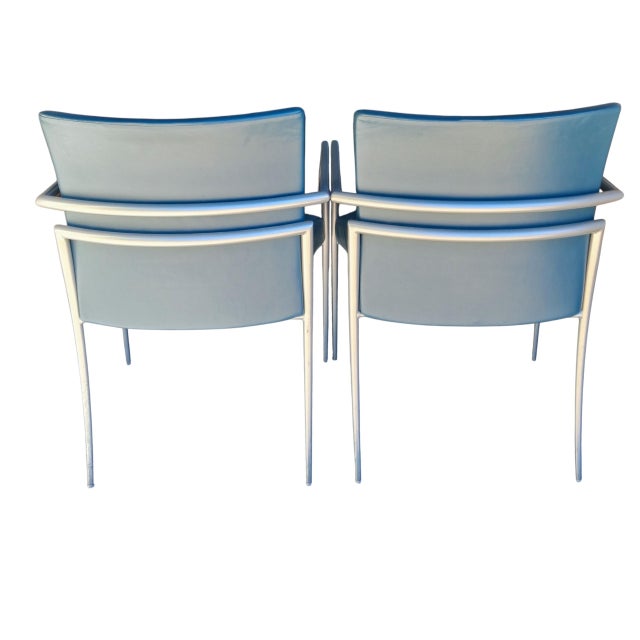 Elevate Your Executive Spaces With This Exceptional Pair of HBF Cortona Lounge Chairs by Designer Joe Ricchio. For Sale - Image 12 of 12