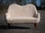 Two-seat sofa of unknown designer, crafted in the Swedish Modern style during the 1950s. Newly reupholstered in soft...