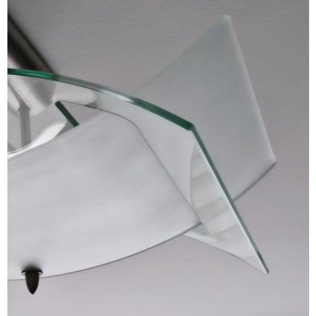 Metal Italian Postmodern Designer Halogen Ceiling Light, Late 20th Century. For Sale - Image 7 of 7