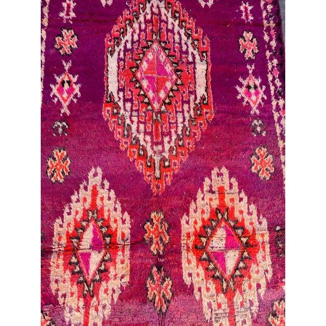 Boujad rugs are handwoven pile rugs from a small region in Haouz between the Middle Atlas and the Atlantic ocean. The...