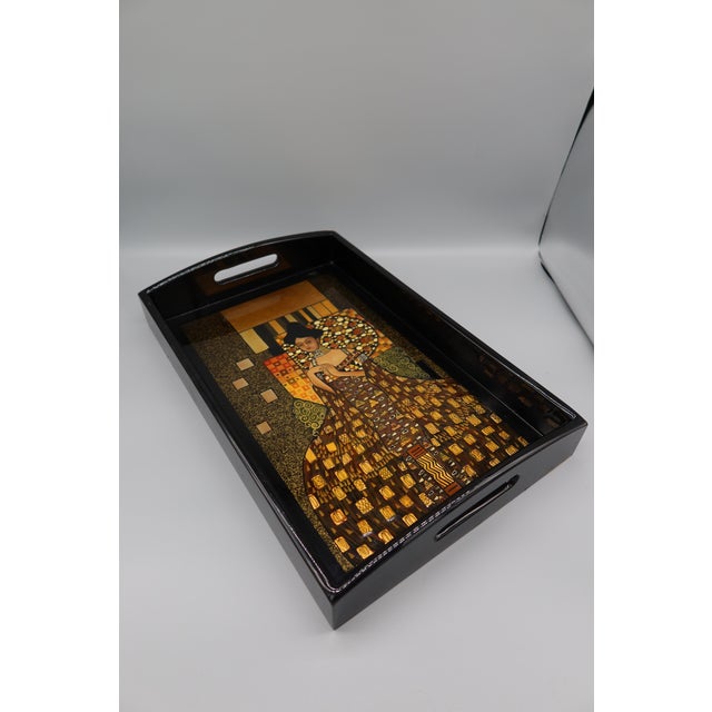 1990s 1990s 'Woman in Gold' Gustav Klimt Tray For Sale - Image 5 of 10