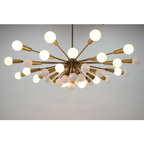 Large Mid-Century Modern Sputnik Pendant Light, 1960s For Sale - Image 6 of 18