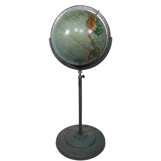 A.j. Nystrom World Globe on Stand For Sale - Image 10 of 12