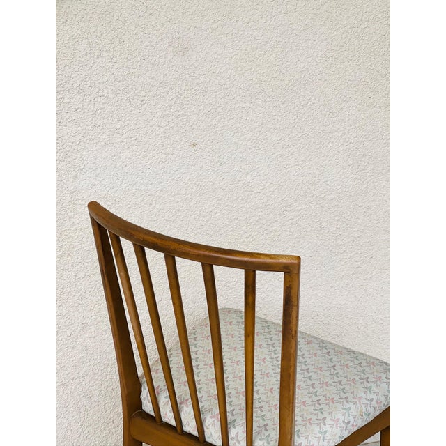 Vintage Scandinavian Chairs in Wood and Fabric, 1960s, Set of 2 For Sale - Image 9 of 11