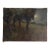 Italian Moonlight Landscape by Alberto Cecconi, Vintage Original Oil Painting, Early 20th Century For Sale
