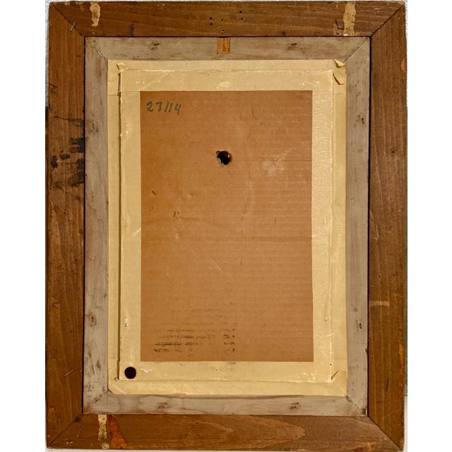 Textile Jean Jansem, Oil Painting Woman Portrait French Armenian Modernist Jean Jansem Ecole De Paris For Sale - Image 7 of 7