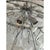 Contemporary italian chandelier with transparent venied-white “tronchi ” murano glass . this round chandelier showcases a...