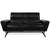 Michelle Leather Chrome Two-Seater Black Manual Function Sofa from Stressless For Sale - Image 14 of 14