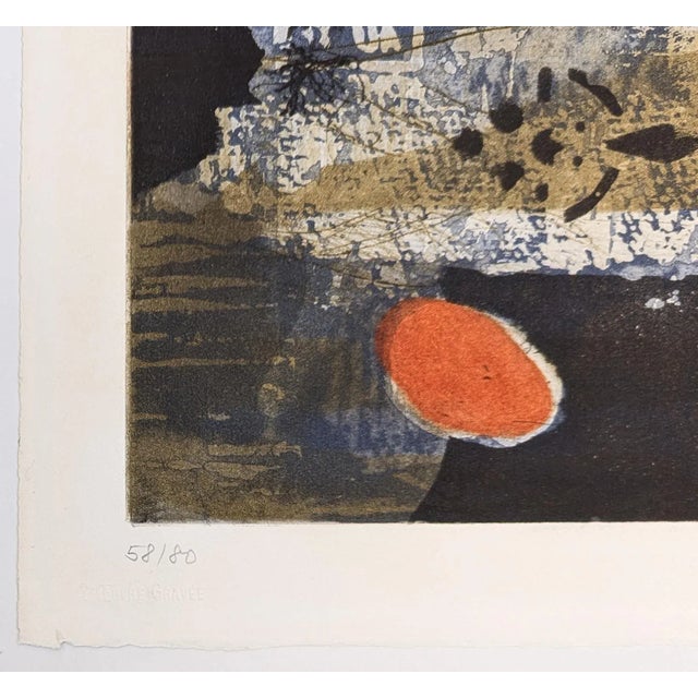 Contemporary Antoni Clavé Bleu-Rouge (Hand Signed Etching and Aquatint), 1969 For Sale - Image 3 of 3