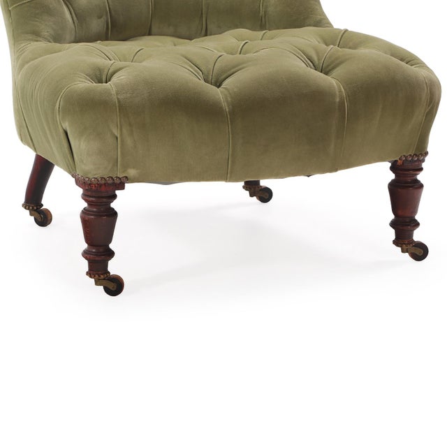 French Napoleon III Boudoir Chair, C. 1860 For Sale - Image 4 of 5