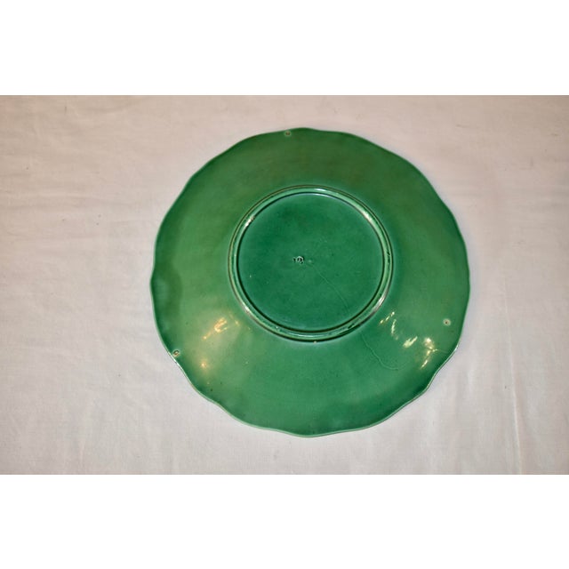 Pair of 19th Century English Majolica Plates For Sale - Image 9 of 13