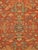 Antique Persian Heriz Carpet Handmade Wool Oriental Rug, Rust, Navy-Medium Blue For Sale - Image 17 of 18