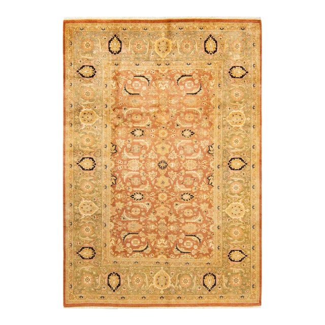 Mogul, One-of-a-Kind Hand-Knotted Area Rug - Brown, 6' 2" x 8' 10" For Sale
