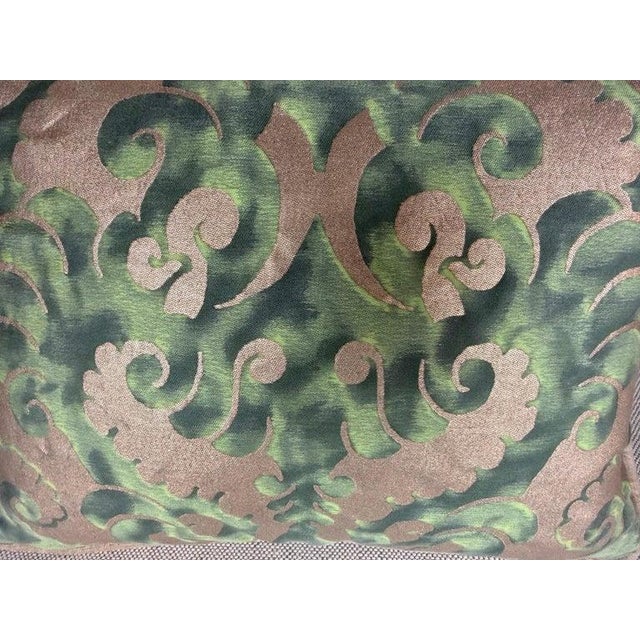 2020s Pair of Petite Fortuny Venetian Textile Pillows For Sale - Image 5 of 7
