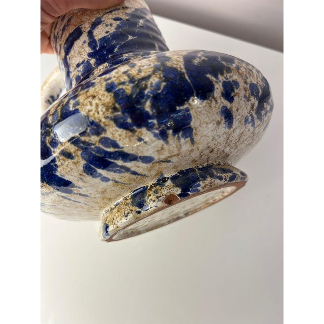 Blue Speckled Carafe from Marei Keramik For Sale - Image 10 of 11