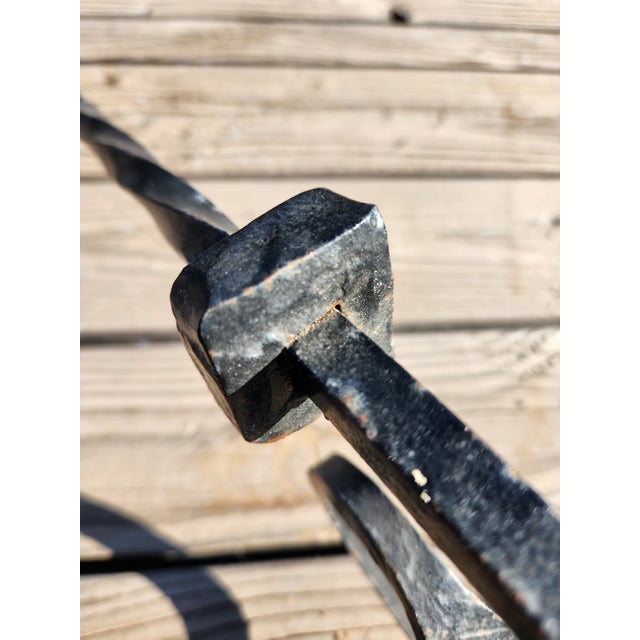 Vintage Hand Made Wrought Iron and Marble Coffee Table, Beautiful Colors and Patterns For Sale - Image 11 of 17