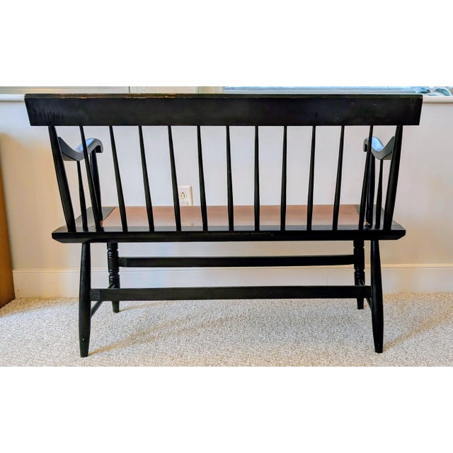 1970s Hitchcock Stenciled Deacon Bench From Early 1970s For Sale - Image 5 of 7