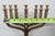 Metal Jerusalem Seven Branch Brass Menorah Enamel Shields 12 Tribes of Israel 4504b For Sale - Image 7 of 14