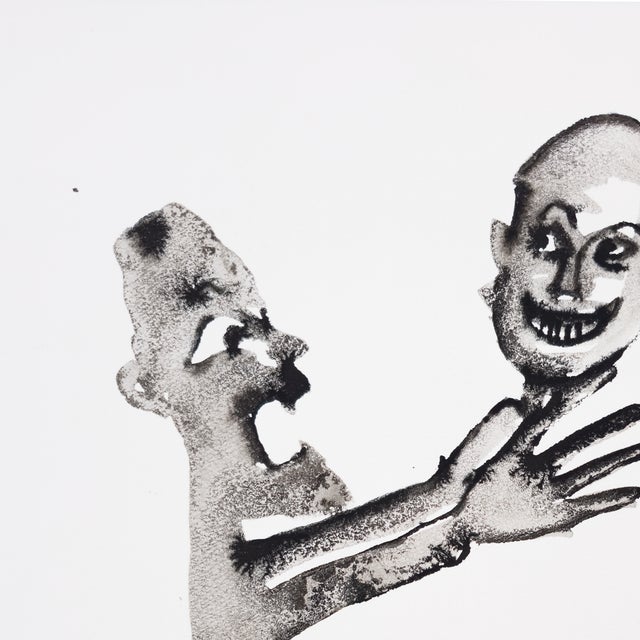 Figurative He Laughs at My Jokes - Fran Bull, C. 1987 For Sale - Image 3 of 10