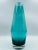 Riihimäki 1960s Modern Teal Blown Glass Vase for Riihimaki Lasi Oy, Finland For Sale - Image 4 of 12