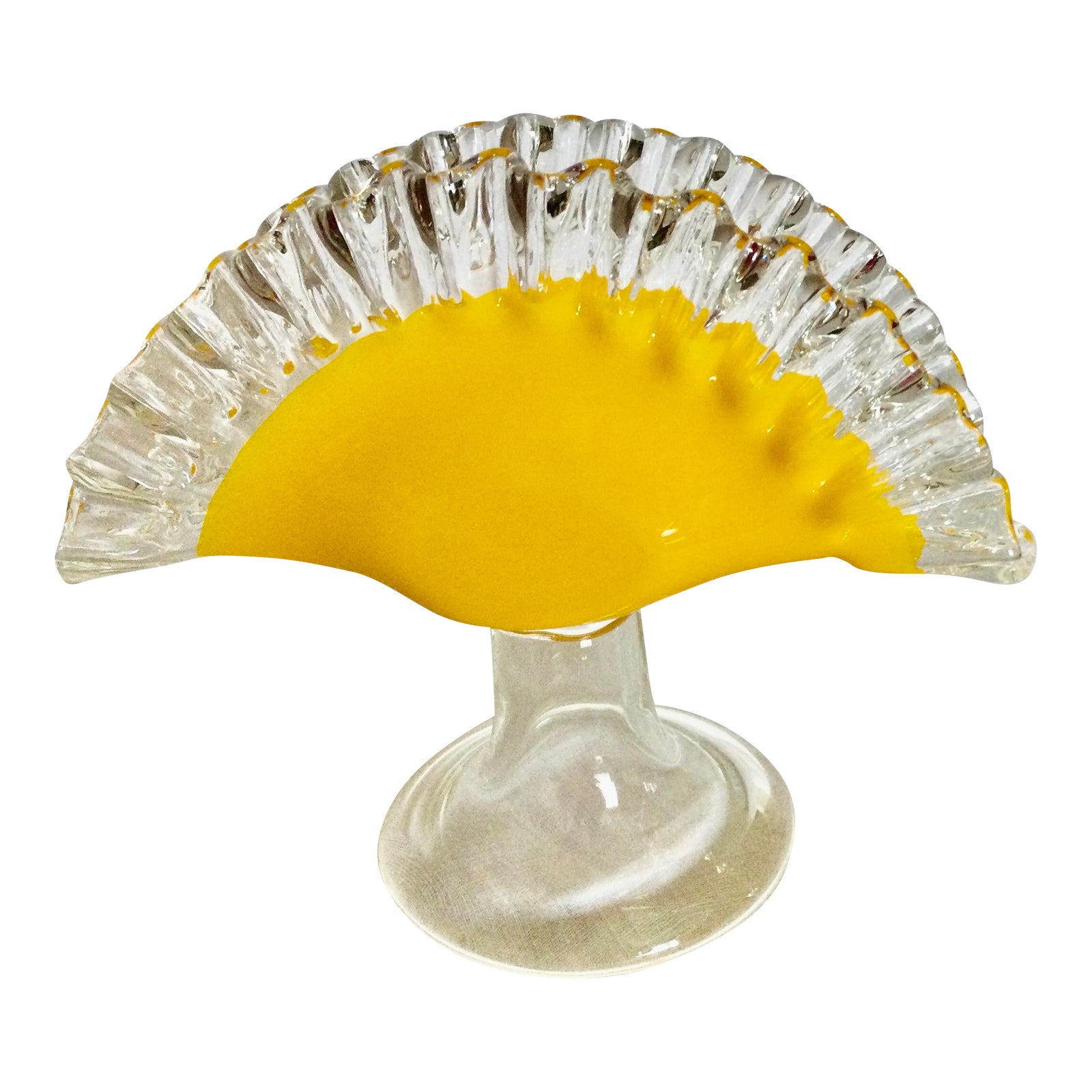 Vintage HandBlown Murano Style Art Glass Napkin Holder Chairish