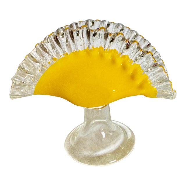 Vintage HandBlown Murano Style Art Glass Napkin Holder Chairish