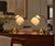 Itsu Oy, Finnish Mid-Century Modern, Table Lamps, Polished Brass, Glass, Finland, 1950s Gorgeous pair of model EV52 table...