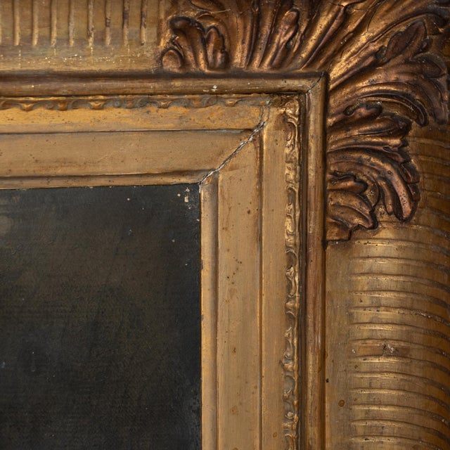 19th Century Large Swedish Oil on Canvas Painting of Three Cows Large original 19th-century Swedish oil on canvas painting...