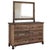 Rustic Bayshore 6 Drawer Dresser - Multicolor For Sale - Image 3 of 3