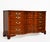 Traditional Mid Century Georgian Mahogany Serpentine Dresser With Brass Bail Hardware For Sale - Image 3 of 12