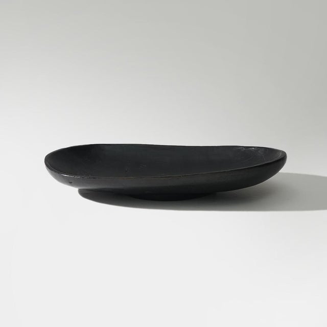Black Organic Shaped Black Wooden Bowl, 1960s For Sale - Image 8 of 14