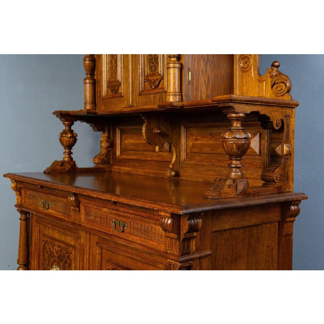 Antique Wooden Buffet Cupboard For Sale - Image 12 of 18