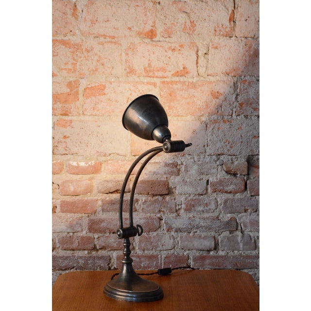 Art Deco Table Lamp in Chrome-Plated Steel, France, 1920s For Sale - Image 11 of 14