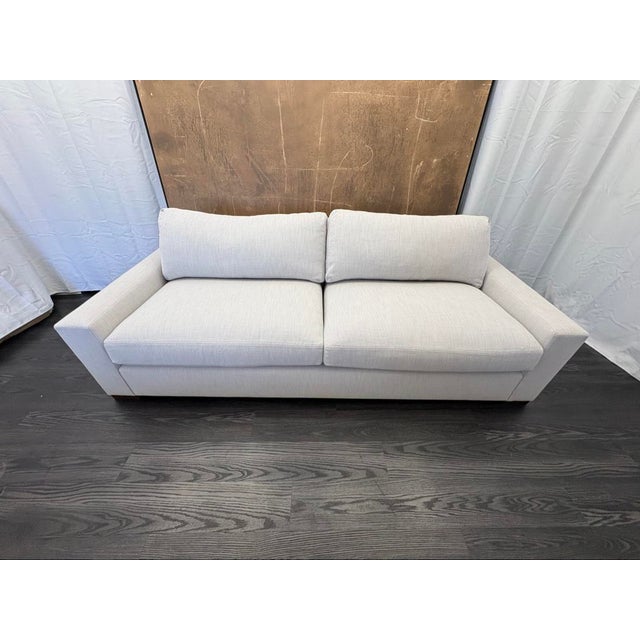 Rh Maxwell 8' Classic Sofa — 2-Cushion | Perennials Performance Linen Weave | Dove For Sale In Columbus - Image 6 of 18