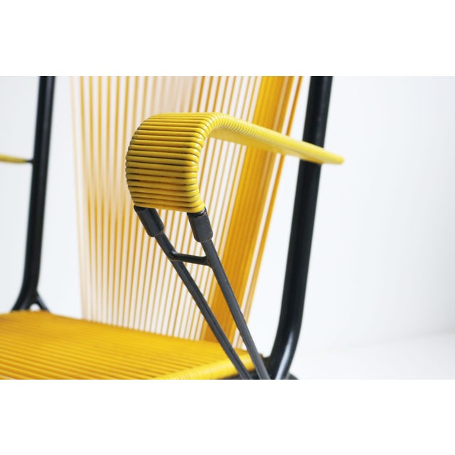Metal Foldable Lounge Chair by Andre Monpoix for Meubles TV, France, 1950 For Sale - Image 7 of 12
