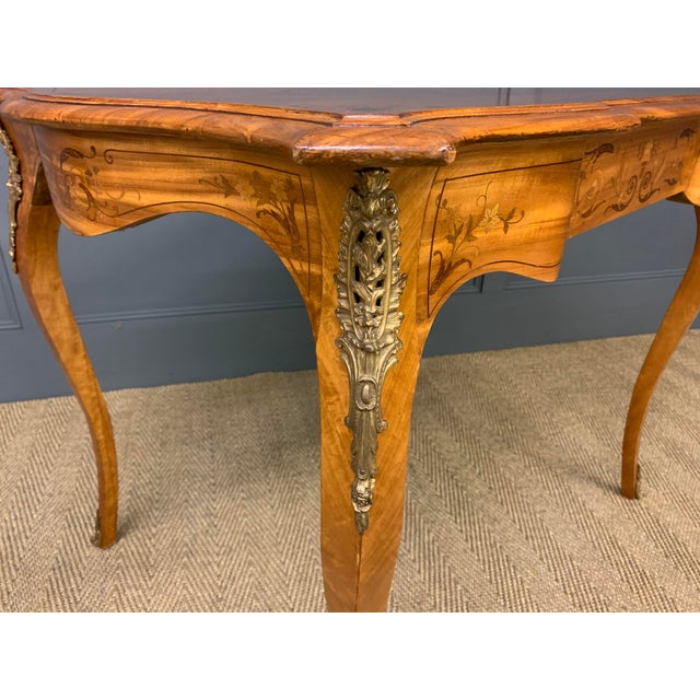 19th Century Inlaid Satinwood Table, 1890 For Sale - Image 11 of 17