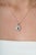 This elegant 14K white gold pendant features a 0.54 carat blue sapphire, set in 14k white gold. The sapphire measuring 4.3...
