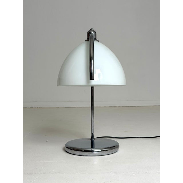 1970s Table Lamp in Chrome and Glass, 1970s For Sale - Image 5 of 8