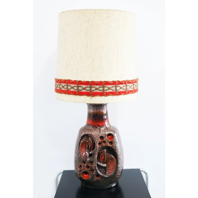 Fat Lava Ceramic Floor or Table Lamp, 1960s For Sale - Image 11 of 11