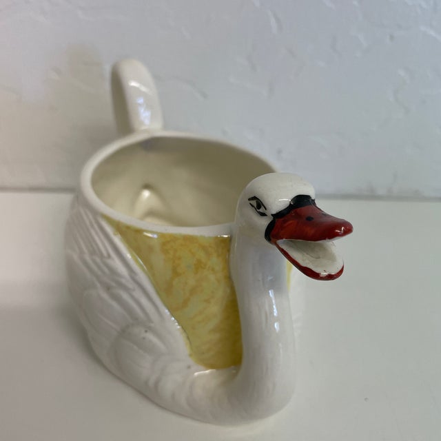 Vintage Checho Slovakian Ceramic Swan Tea Set 3 Pieces Chairish