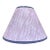 Vintage Pink and Mauve Striped Cloth Lampshade With Blue Trim For Sale
