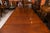 Antique Regency Triple Pillar Dining Table and Swag Back Chairs, 1890s, Set of 15 For Sale - Image 11 of 18