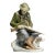 Vintage Royal Copenhagen Denmark Hand Painted Hunter With Dog Porcelain Figurine Christian Thomsen Sporting Country Home Decor For Sale