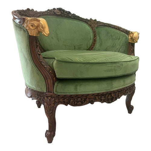 Early 1900s Louis XV Style Lounge Chair