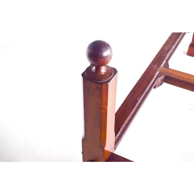 Vintage Portugese Double Bed in Rosewood, 1890 For Sale - Image 4 of 11