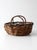 Vintage Handwoven Vine Basket With Handles For Sale - Image 6 of 14