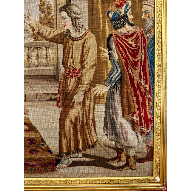 Mid 19th Century Tapestry Depicting Joseph Interpreting the Dream of Pharaoh For Sale - Image 5 of 5