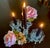 Cambridge Glass Company 1950's Vintage Cambridge Glass 3 Candle Candelabra With Two Epergne Bud / Floral Vases For Sale - Image 4 of 12