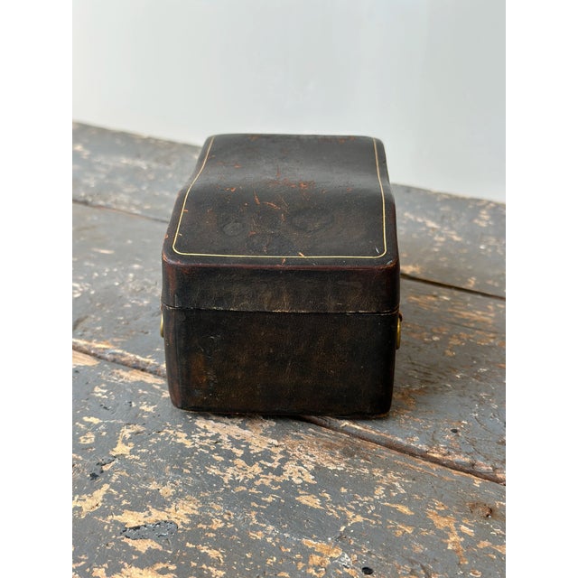 Animal Skin Vintage Sculpted Leather Box Made in Italy, Circa Mid-20th Century For Sale - Image 7 of 11